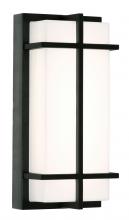  AUGW0612LAJMVBK-PC - August 12'' Outdoor LED Sconce 26W,BK,Photo.