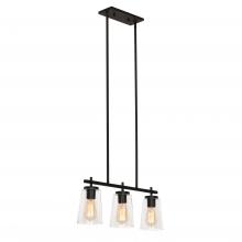  JNNP0523MBBK - Joanna 3 Light Linear Pendant