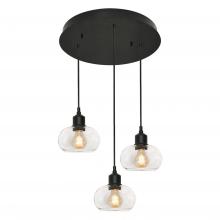  LNYP07MBBKRND3 - Laney 3 Light Round Pendant MB 120V,BK