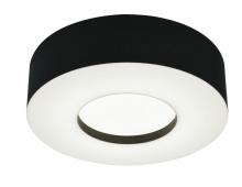  MCF1524LAJUD-BK-MSBB - Montclair 15'' LED Flush,120-277V,3 CCT,BK,MS,BB