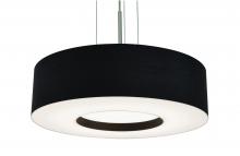  MCP1214LAJUDSN-BK - Montclair 12'' LED Pendant - Satin Nickel Finish - Black Shade