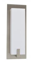  SNS041007LAJUDSN - Sinclair 10'' LED Sconce - Satin Nickel Finish - White Acrylic Shade