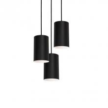  TYKP04MBBKRND3 - Tyke 3 Light Round Pendant