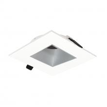  NIOC-4SNDSQHW - 4" Iolite Can-less Square Downlight Trim, Haze Reflector / White Flange