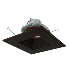  NLCBC2-65627BZBZ/10 - 6" Cobalt Click Square Retrofit Reflector with Square Aperture, 1000lm / 12W, 2700K, Bronze