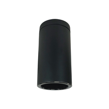  NYLS3-6S1L535NC12BBB - 6" Sapphire III Surface Mount Black Cylinder, Black Reflector/Black Flange, 120-277; 0-10V