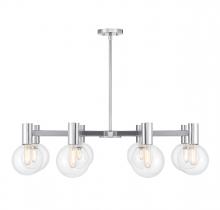  1-3074-8-11 - Wright 8-Light Chandelier in Chrome