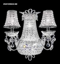  94109GA00-55 - Princess Wall Sconce with 2 Lights; Gold Accents Only