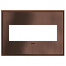  AWC3GMAC4 - adorne® Matte Antique Copper Three-Gang Screwless Wall Plate