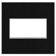  AWM2GBLS4 - adorne® Black Stainless Two-Gang Screwless Wall Plate