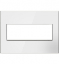  AWM3GMW4 - Adorne® Mirror White Three-Gang Screwless Wall Plate