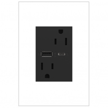  ARTRUSB156ACG4 - adorne® 15A Tamper-Resistant Ultra-Fast USB Type-A/C Outlet, Graphite