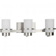  P300415-009 - Reiss Collection Three-Light Modern Farmhouse Brushed Nickel Vanity Light