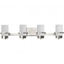  P300416-009 - Reiss Collection Four-Light Modern Farmhouse Brushed Nickel Vanity Light