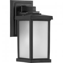  P560288-031 - Trafford Non-Metallic Lantern Collection One-Light Textured Black Frosted Shade Traditional Outdoor