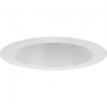  P806002-028 - 6" Satin White Recessed Splay Baffle Trim for 6" Housing (P806N series)