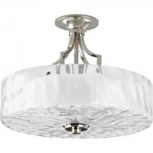  P3434-104 - Caress Collection Two-Light 16" Semi-Flush Mount