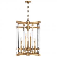  292C12AGL - Halcyon 12-Lt Chandelier - Antiqued Gold Leaf