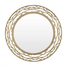  348MI33HG - Kato 33-in Round Mirror - Havana Gold