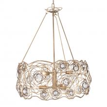  500C06HGOB - Ethereal Rose 6-Lt Chandelier - Havana Gold Ombre