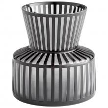  10874 - Lined Up Vase|Black-Small