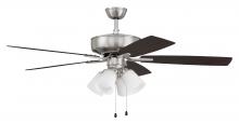  P114BNK5-52DWGWN - 52" Pro Plus 114 in Brushed Polished Nickel w/ Driftwood/Grey Walnut Blades