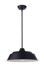  ZA5511-MN - Landmark 1 Light 12" Outdoor Pendant in Midnight