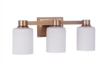  12920SB3 - Bretton 3 Light Vanity in Satin Brass