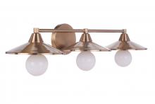  12529SB3 - Isaac 3 Light Vanity in Satin Brass