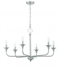  57026-BNK - Jolenne 6 Light Chandelier in Brushed Polished Nickel