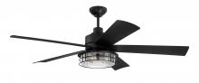  GAR56FB5 - 56" Garrick Indoor/Outdoor (Wet) in Flat Black w/ Flat Black Blades