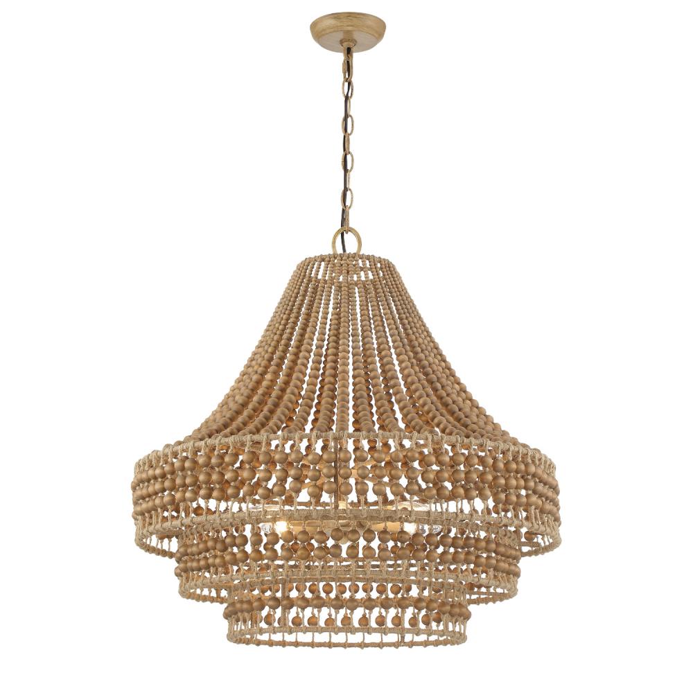 Silas 6 Light Burnished Silver Chandelier