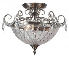 Crystorama 269-CH-CL-MWP - Crystorama 3 Light Chrome Ceiling Mount