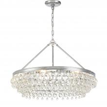  275-CH - Calypso 6 Light Crystal Teardrop Polished Chrome Chandelier