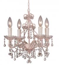 Crystorama 4514-BH-CL - Crystorama Paris Market 4 Light Murano Crystal Blush Mini Chandelier