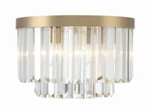  HAY-1400-AG - Hayes 4 Light Aged Brass Flush Mount