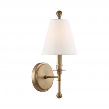  RIV-382-AG - Riverdale 1 Light Aged Brass Sconce