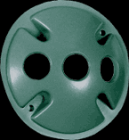  C103VG - OUTDOOR ACCESSORY WEATHERPROOF COVER ROUND 3 HOLES VERDE GREEN