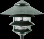  LL23VG - LANDSCAPE 1650 LUMENS LAWN LIGHT 4 TIER 10 INCHES TOP INCANDESCENT DESCENT 100W MAX VERDE