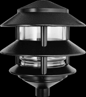  LL322B - LANDSCAPE 1220 LUMENS LAWN LIGHT 3 TIER INCANDESCENT DESCENT 75W MAX BLACK