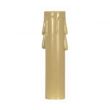  90/1262 - Plastic Drip Candle Cover; Antique Plastic Drip; 13/16" Inside Diameter; 7/8" Outside