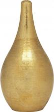  90/1733 - Polished Tear Drop Finial; 1-1/2" Height; 1/8 IP; Burnished And Lacquered