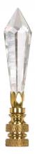  90/1739 - U-Drop Cut Crystal Finial; 3-1/4" Height; 1/4-27