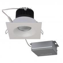  S11633 - 12 watt LED Direct Wire Downlight; 3.5 inch; 3000K; 120 volt; Dimmable; Square; Remote Driver; White