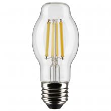  S21336 - 8 Watt BT15 LED; Clear; Medium base; 90 CRI; 5000K; 120 Volt