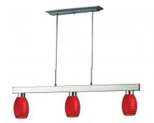  152BN-131RED - 3 Light Billiard