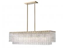  1943-42L-MGLD - 5 Light Linear Chandelier