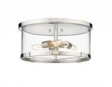  3032F-PN - 3 Light Flush Mount