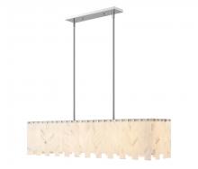  345-49L-PN - 7 Light Linear Chandelier