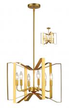  4000P-PMG - 6 Light Chandelier